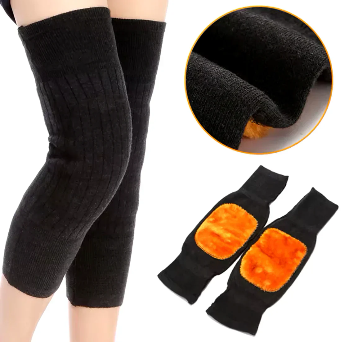 Knee Warmer 1 Pair Knee Pad Unisex Elastic Knee Pads For Men & Women - Image 2